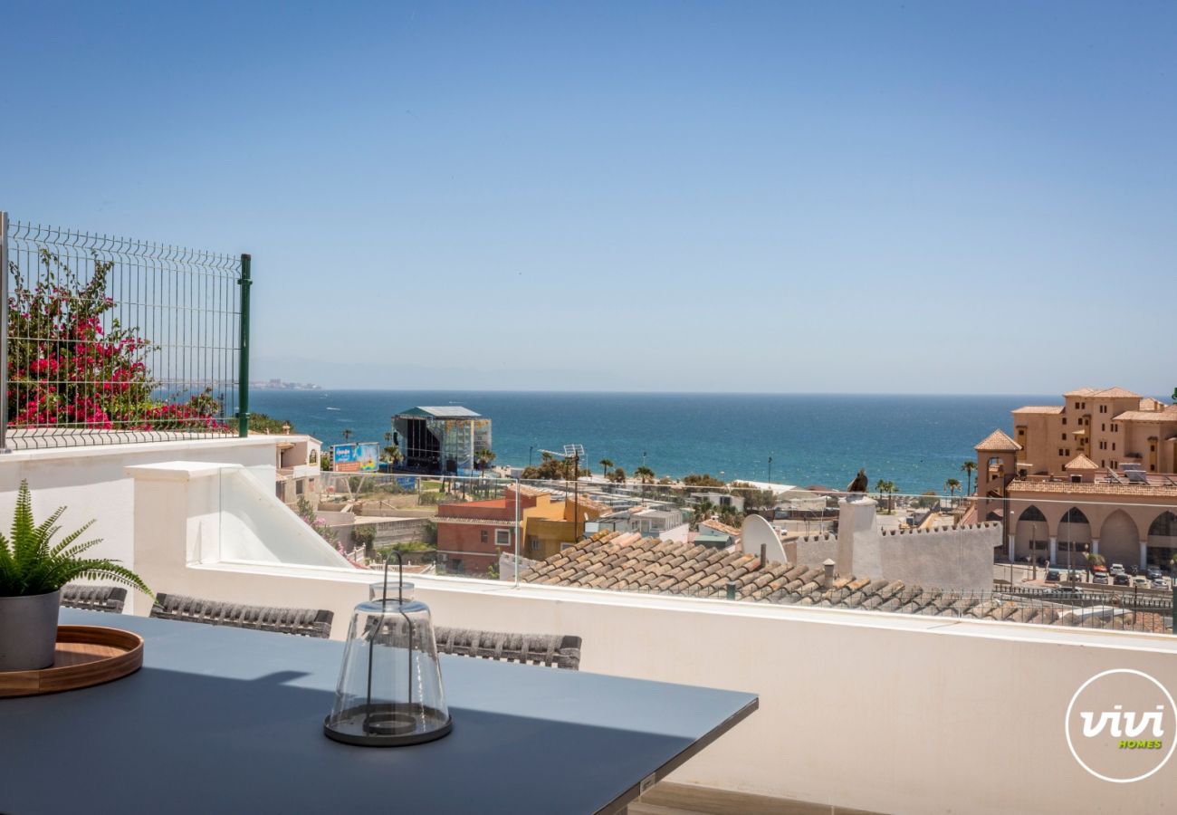 Herenhuis in Fuengirola - Zumo - Jacuzzi | BBQ | Zeeuitzicht