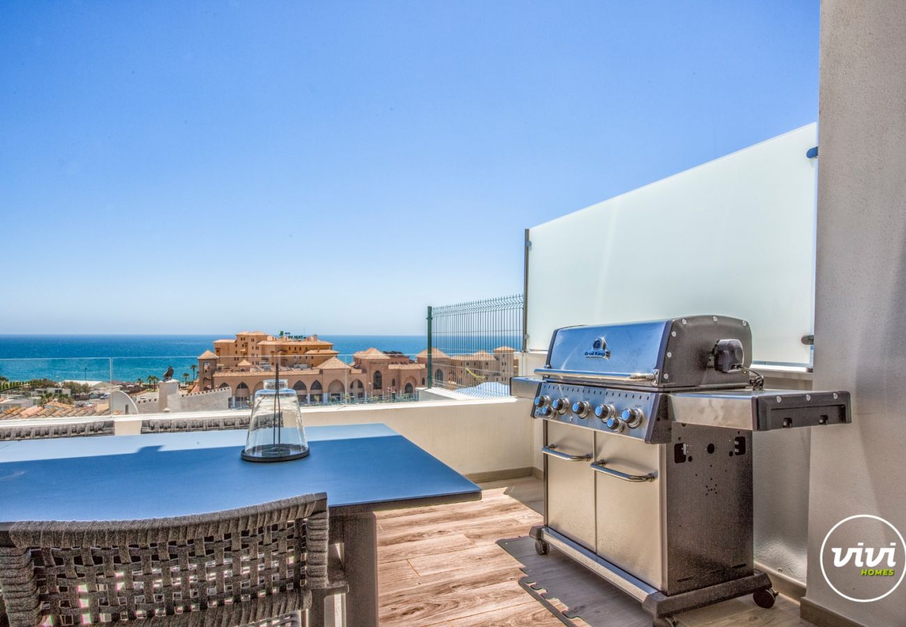 Rijhuis in Fuengirola - Zumo - Panoramisch zeezicht | BBQ